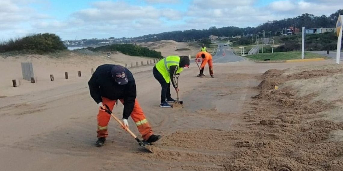 Piriápolis: piden extremar precauciones en Ruta 10 entre San Francisco y Punta Negra por trabajos de limpieza tras el temporal