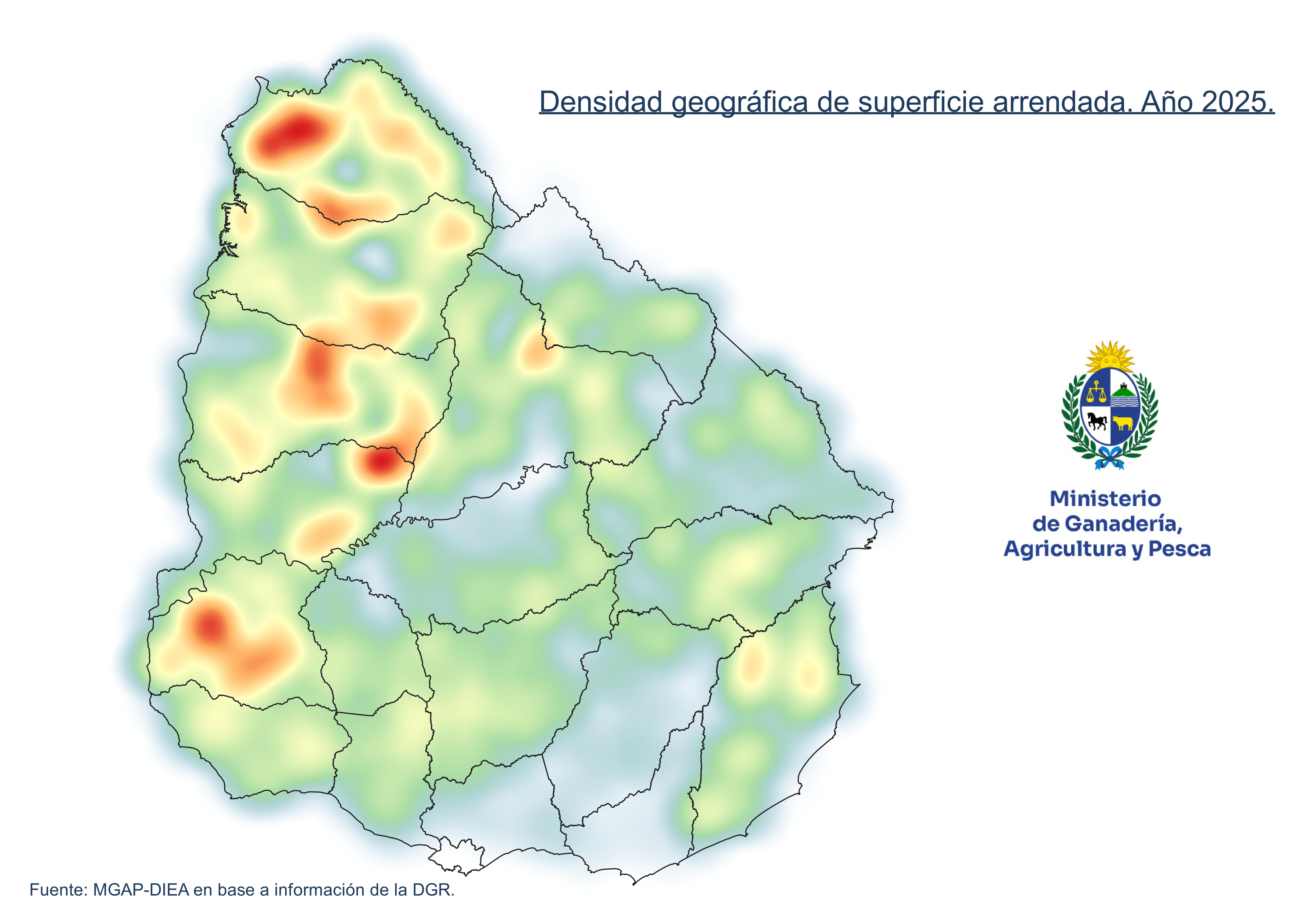 Arrendamientos agropecuarios aumentaron 1% en 2025 con un valor total cercano a USD 120 millones