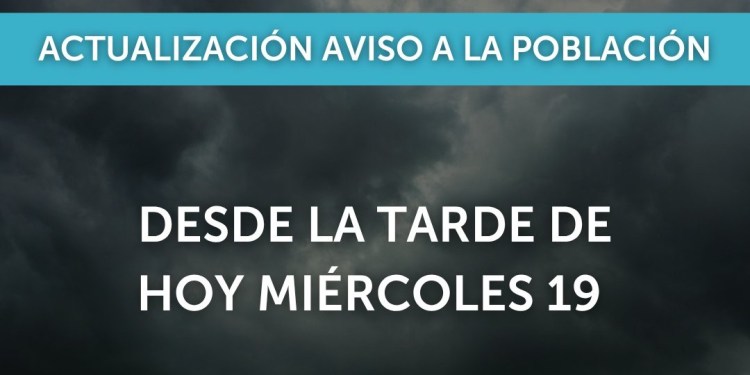 Inumet advierte por tormentas fuertes, lluvias de hasta 80 mm y vientos de 80 km/h hasta el viernes