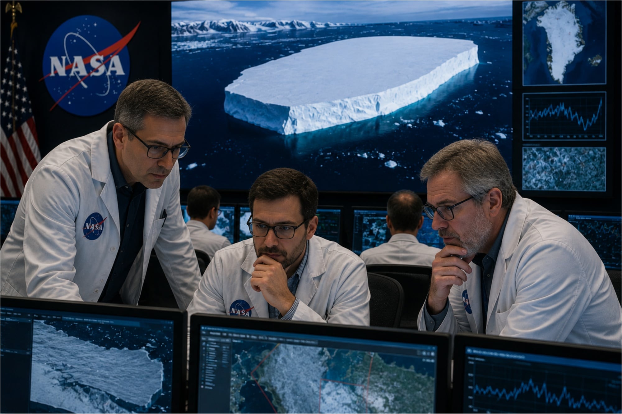 La NASA detecta un iceberg cinco veces más grande que Central Park a la deriva entre Groenlandia e Islandia